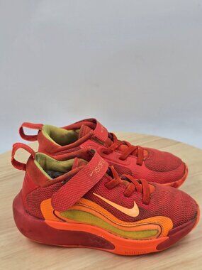 Nike IsoFly Basketball Shoes, Team Orange/White FQ7670-800 Toddler sz 9